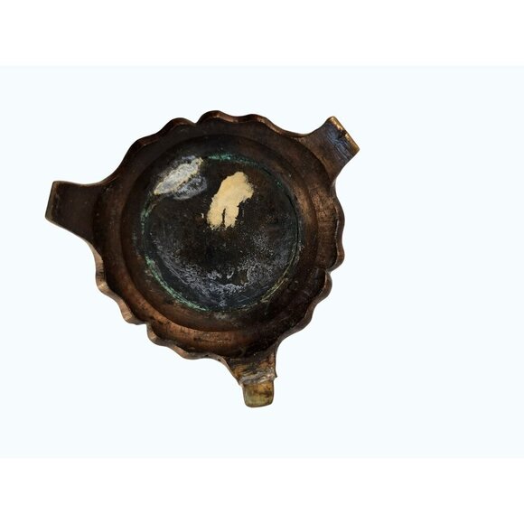 Antique Bronze Vase 19th Century Chinese Peacock Handled Altar Vases 9.5 Tall - Picture 6 of 12